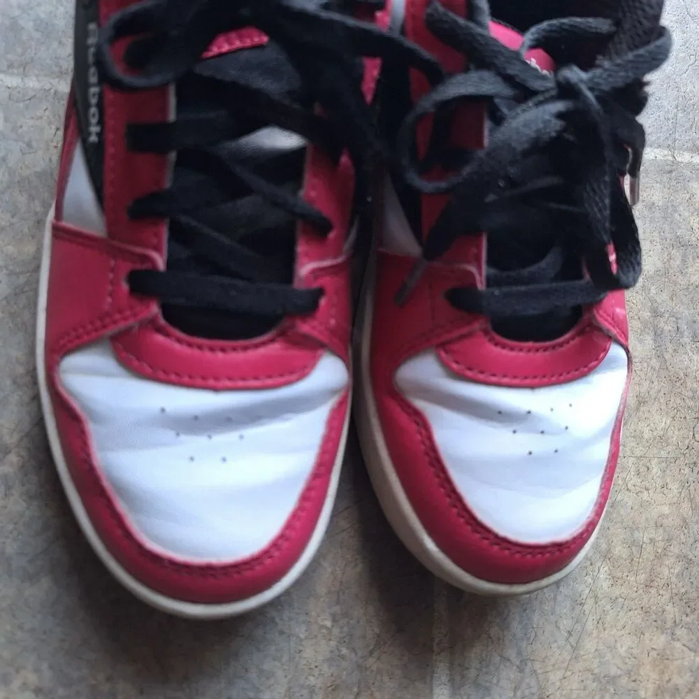 Reebok Royal Prime Step N Flash Kids Girls Sneakers Pink White Black US 13.5